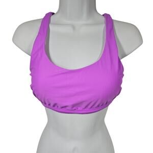 Title Nine Scoop Bikini Top Real Deal in Orchid Style 623517 Size M (8-10)